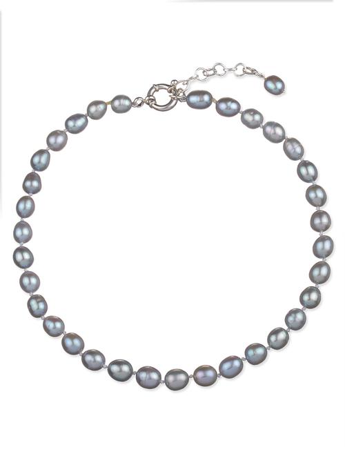 grey silver statement necklace - 11229005 - Very Small Image - 1