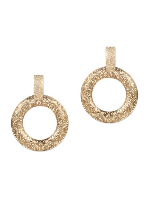 gold round earrings - 1123170 - Very Small Image - 1