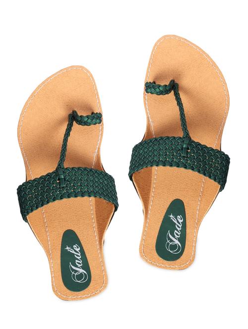 green leatherette sandals - 1123314 - Very Small Image - 1