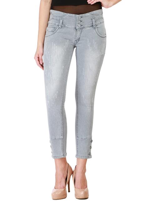 grey denim ripped jeans - 11233158 - Very Small Image - 1