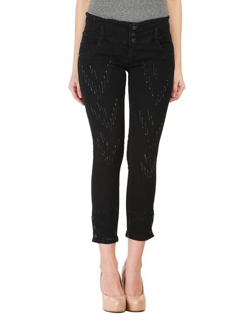 black denim ripped jeans - 11233161 - Very Small Image - 1