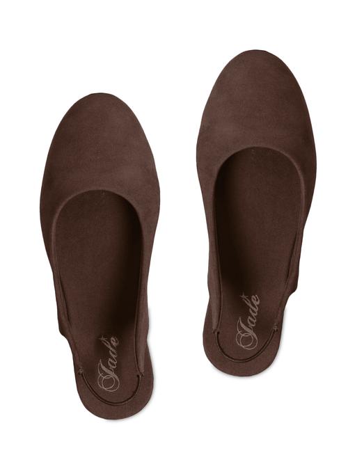 brown suede flat ballerinas - 1123334 - Very Small Image - 1