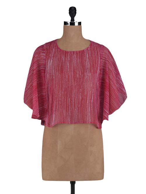 round neck printed polyester tops - 1123626 - Very Small Image - 1