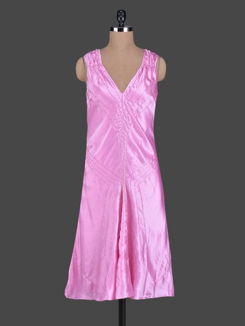 sleeveless glossy maxi dress - 1123649 - Very Small Image - 1