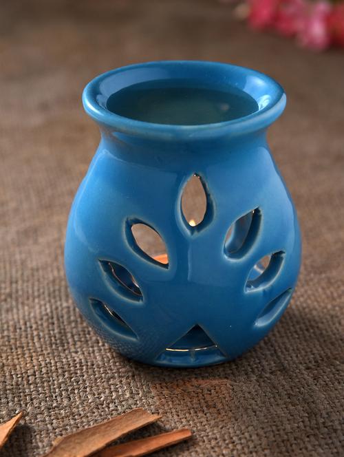 blue ceramic regular aroma oil burner - 1123729 - Very Small Image - 1