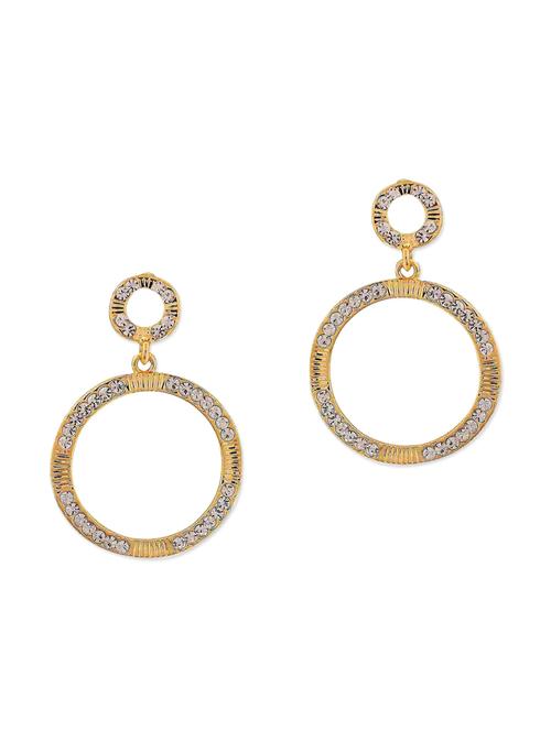 gold metal drop earring - 11253656 - Very Small Image - 1
