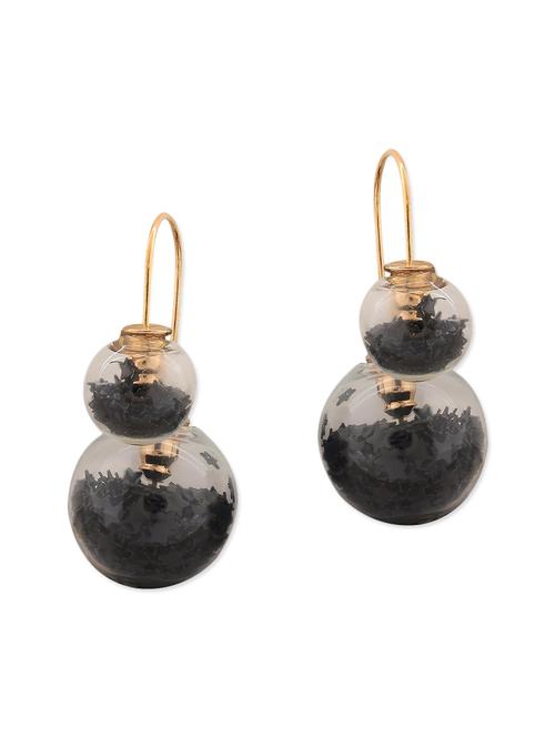 black metal drop earring - 11253756 - Very Small Image - 1