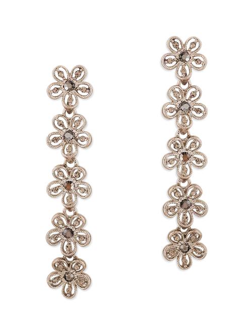 silver metal drop earring - 11253785 - Very Small Image - 1