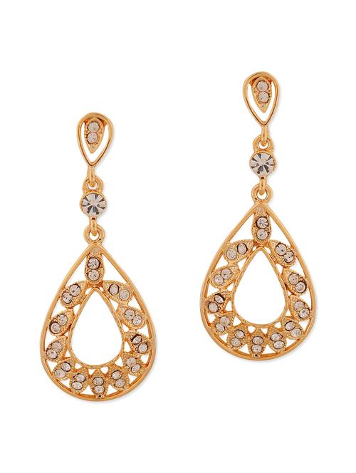 gold metal drop earring - 11253804 - Very Small Image - 1