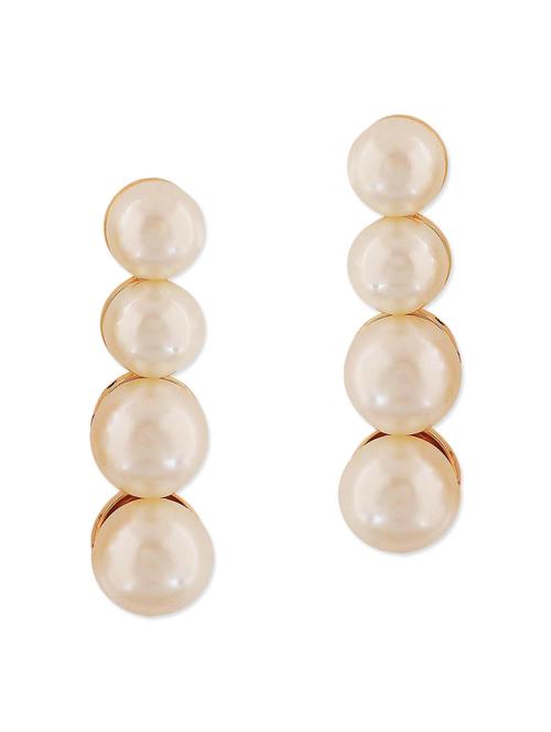 white metal drop earring - 11253859 - Very Small Image - 1
