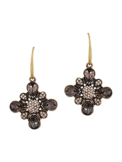 black metal drop earring - 11253878 - Very Small Image - 1