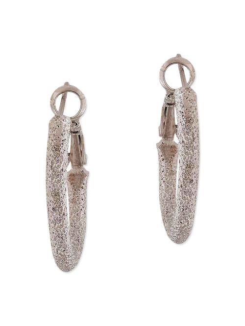 silver metal hoop earring - 11253890 - Very Small Image - 1