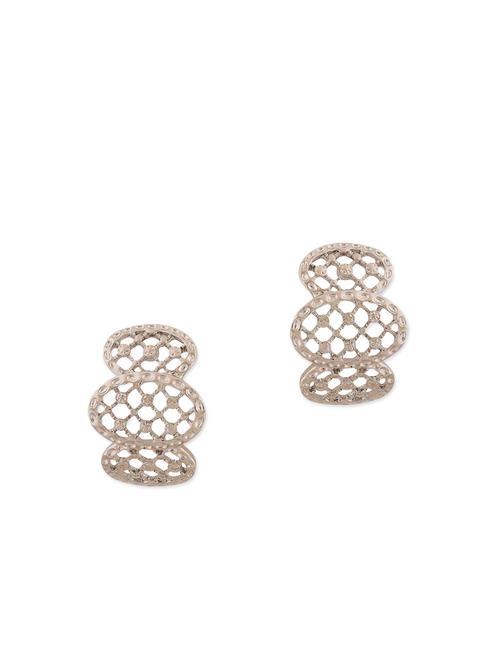 silver metal drop earring - 11253947 - Very Small Image - 1