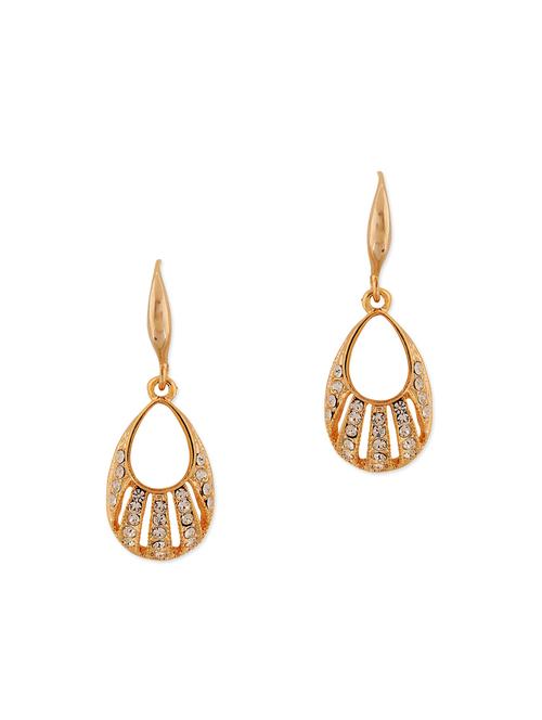 gold metal drop earring - 11253956 - Very Small Image - 1