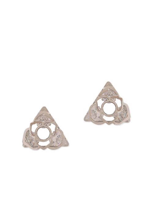 silver metal studs earring - 11253962 - Very Small Image - 1