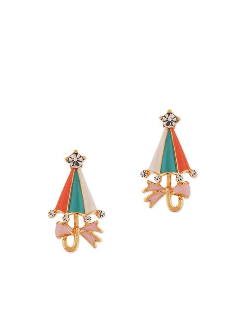 multi colored metal drop earring - 11254020 - Very Small Image - 1