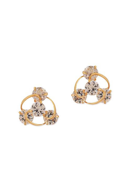gold metal studs earring - 11254026 - Very Small Image - 1