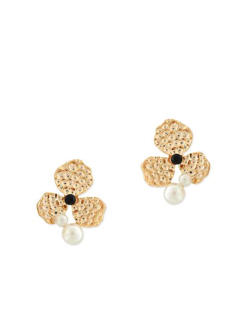 white metal studs earring - 11254057 - Very Small Image - 1