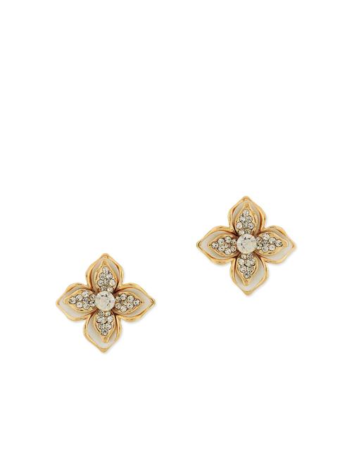 white metal studs earring - 11254061 - Very Small Image - 1