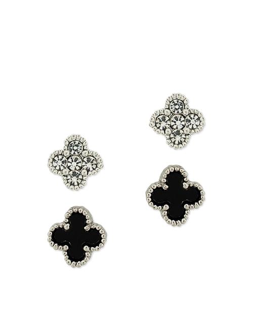 black metal studs earring - 11254063 - Very Small Image - 1