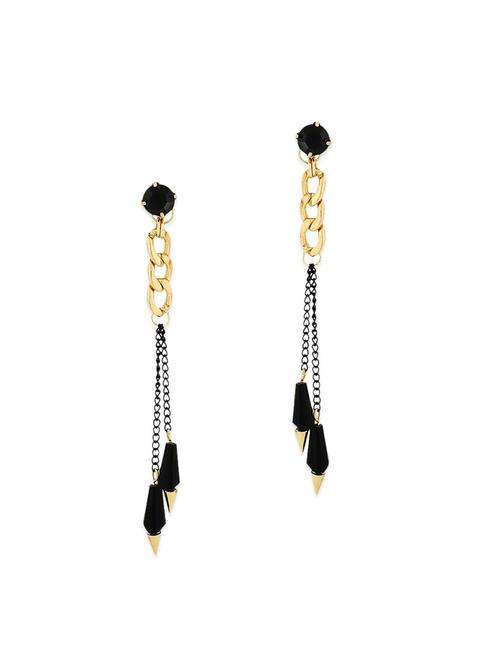 black metal drop earring - 11254112 - Very Small Image - 1