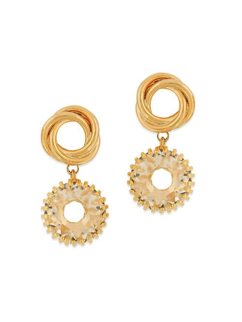 gold metal drop earring - 11254144 - Very Small Image - 1