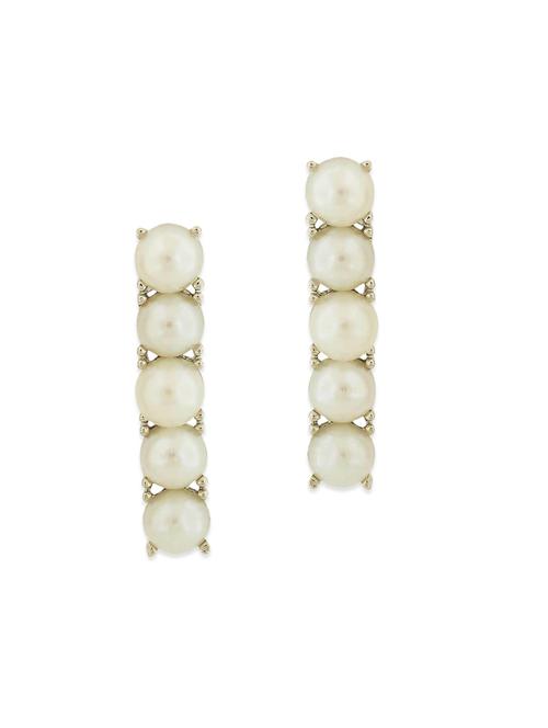 white metal drop earring - 11254172 - Very Small Image - 1