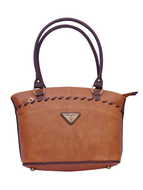 brown faux leather handbag - 11256653 - Very Small Image - 1