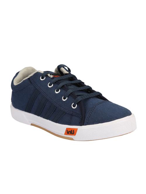 blue canvas lace up sneaker - 11258580 - Very Small Image - 1