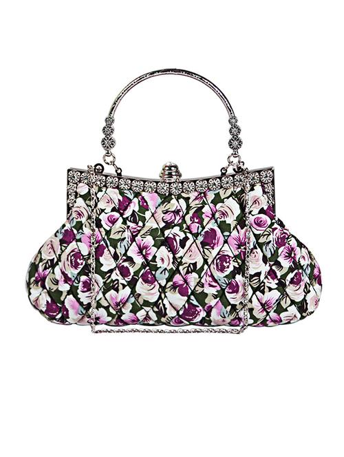 multi colored cotton clutch - 11259136 - Very Small Image - 1