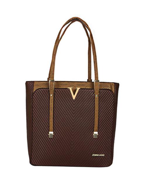 brown leatherette handbag - 11259189 - Very Small Image - 1