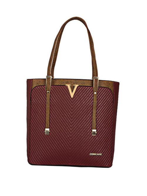 maroon leatherette handbag - 11259190 - Very Small Image - 1