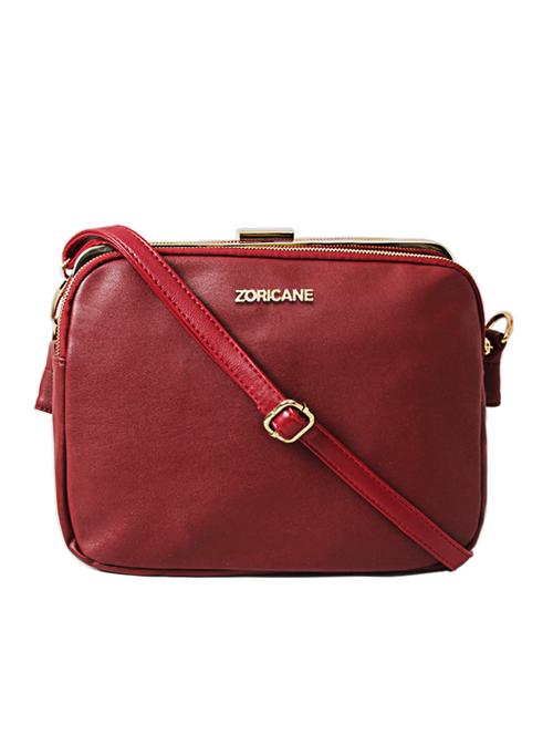 red leatherette sling bag - 11259227 - Very Small Image - 1