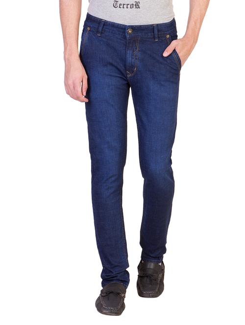 blue color, cotton slim fit jeans - 11259300 - Very Small Image - 1