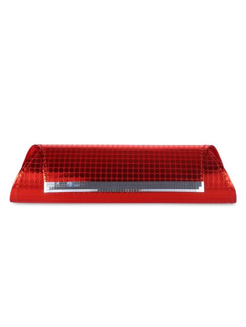 textured cylindrical red glossy clutch - 1126010 - Very Small Image - 1