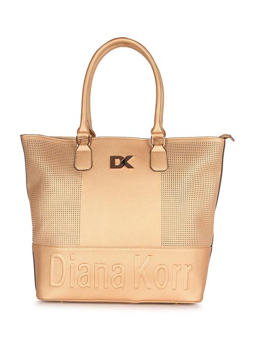 Gold leatherette handbag - 11260365 - Very Small Image - 1