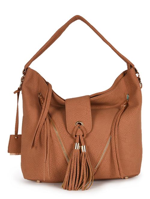 brown leatherette handbag - 11260380 - Very Small Image - 1