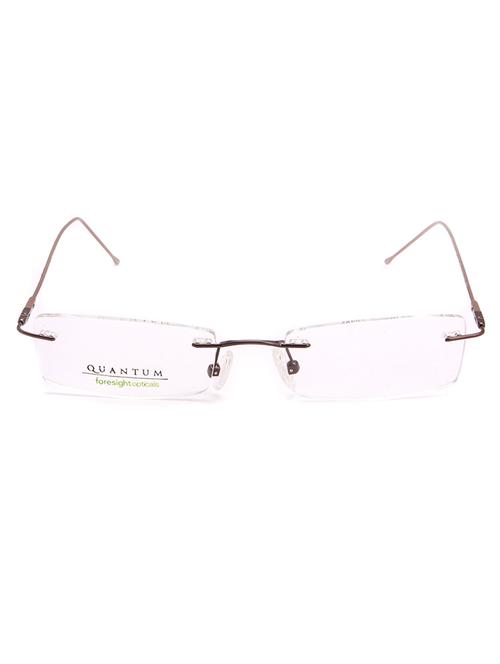 natural color, rectangle rimless eyeglass frame - 11262655 - Very Small Image - 1