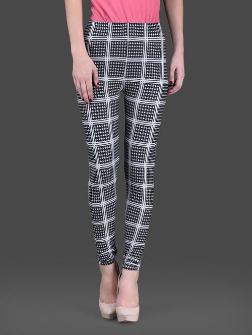 geometric printed polyknit spandex leggings - 1126364 - Very Small Image - 1