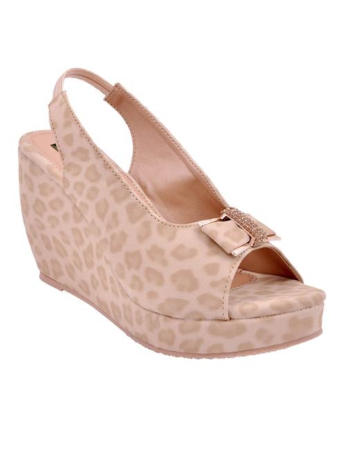 beige animal print wedges - 11264523 - Very Small Image - 1