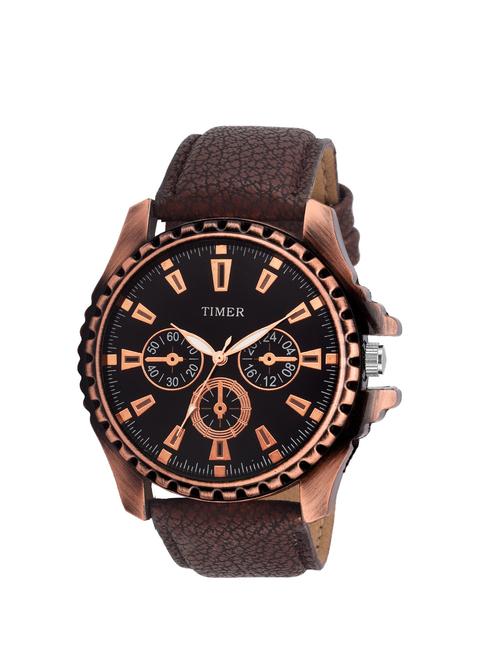 timer analog black dial men's watch - tc6010 - 11267915 - Very Small Image - 1