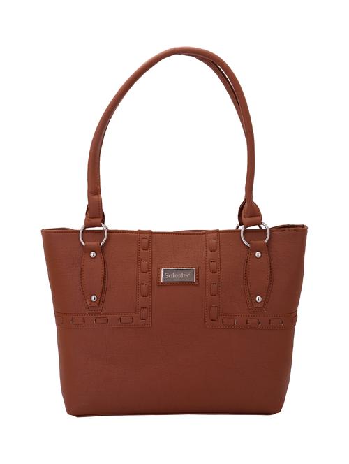 brown leatherette handbag - 11268061 - Very Small Image - 1