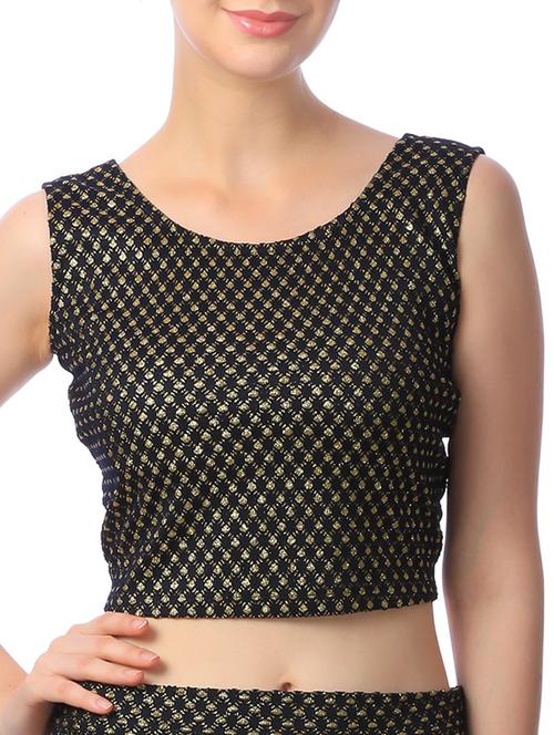 black cotton crop top - 11269498 - Very Small Image - 1