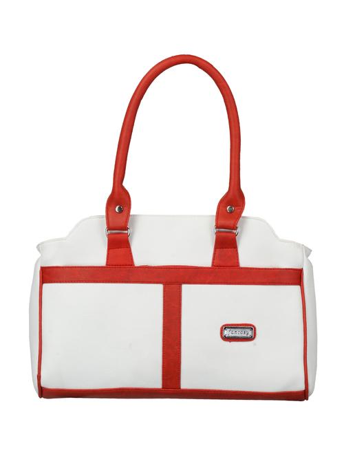 white leatherette handbag - 11270796 - Very Small Image - 1