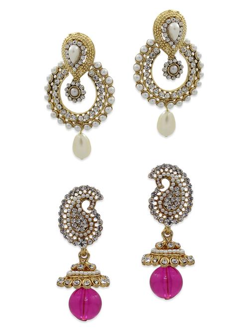 multi colored metal drop earring - 11274575 - Very Small Image - 1