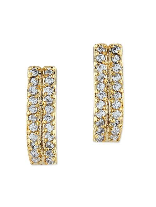 gold toned brass studs earrings - 11275839 - Very Small Image - 1