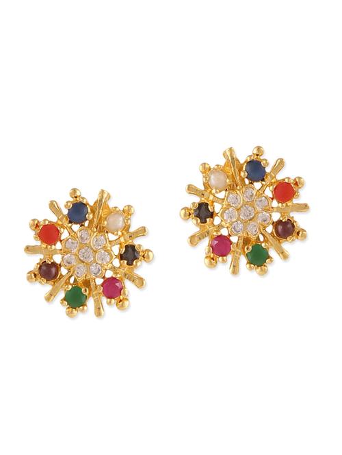 multicolored embellished brass studs - 11275916 - Very Small Image - 1