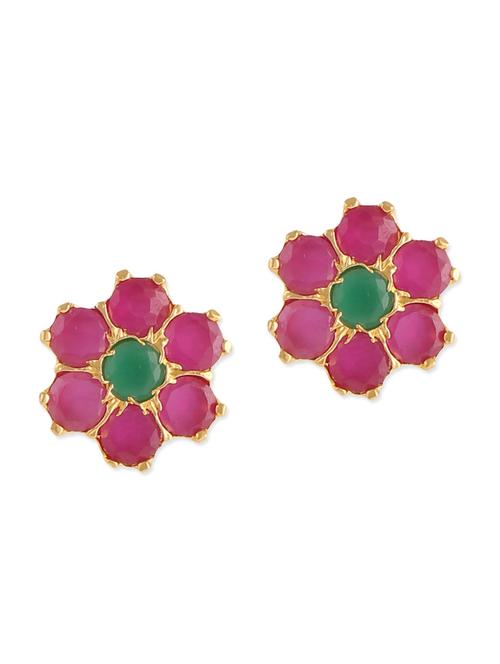 pink embellished brass studs - 11275918 - Very Small Image - 1