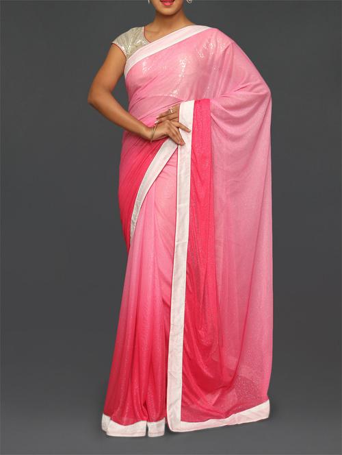 ombre bordered shimmer saree - 1127871 - Very Small Image - 1