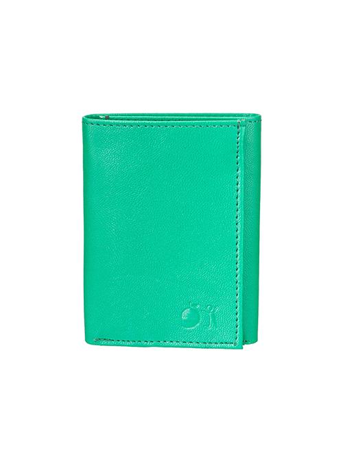 solid green leatherette wallet - 11278774 - Very Small Image - 1